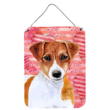 Caroline'S Treasures Jack Russell Terrier Love Metal Print, 16 X 12, Multicolor