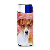 Caroline'S Treasures Jack Russell Terrier Love Decorative Can Hugger, Slim, Multicolor