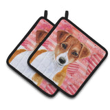 Caroline'S Treasures Jack Russell Terrier Decorated Pot Holder, 7.5H X 7.5W, Love Is A Dog