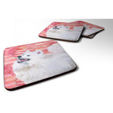 Caroline'S Treasures Samoyed Love Decorative Coasters, Multicolor