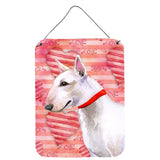 Caroline'S Treasures Bull Terrier Love Metal Print, 16 X 12, Multicolor