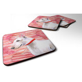 Caroline'S Treasures Bull Terrier Love Decorative Coasters, Multicolor