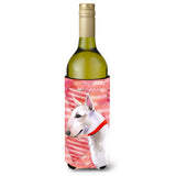 Caroline'S Treasures Bull Terrier Love Decorative Bottle Hugger, 750Ml, Multicolor