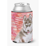 Caroline'S Treasures Siberian Husky Grey Love Decorative Can Hugger, Multicolor