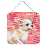 Caroline'S Treasures Chihuahua Leg Metal Print, 6H X 6W, Love Is A Dog