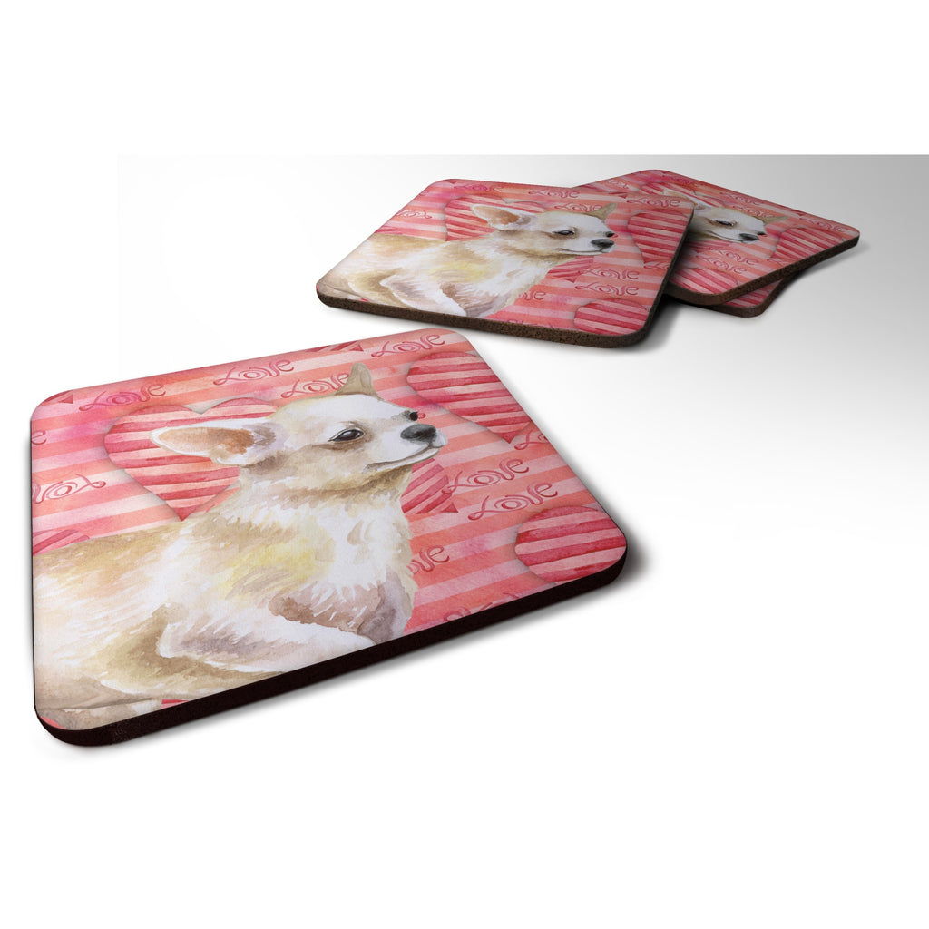 Caroline'S Treasures Chihuahua Love Decorative Coasters - Thumbnail 2