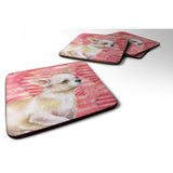 Caroline'S Treasures Chihuahua Leg Up Love Decorative Coasters, Multicolor