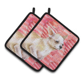 Caroline'S Treasures Chihuahua Leg Decorated Pot Holder, 7.5H X 7.5W, Love Is A Dog