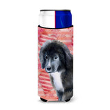 Caroline'S Treasures Newfoundland Puppy Love Decorative Can Hugger, Slim, Multicolor