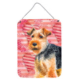 Caroline'S Treasures Welsh Terrier Love Metal Print, 16 X 12, Multicolor