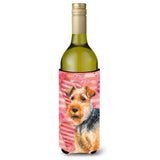 Caroline'S Treasures Welsh Terrier Love Decorative Bottle Hugger, 750Ml, Multicolor