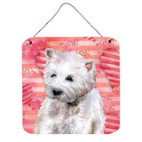 Caroline'S Treasures Westie Metal Print, 6H X 6W, Love Is A Dog