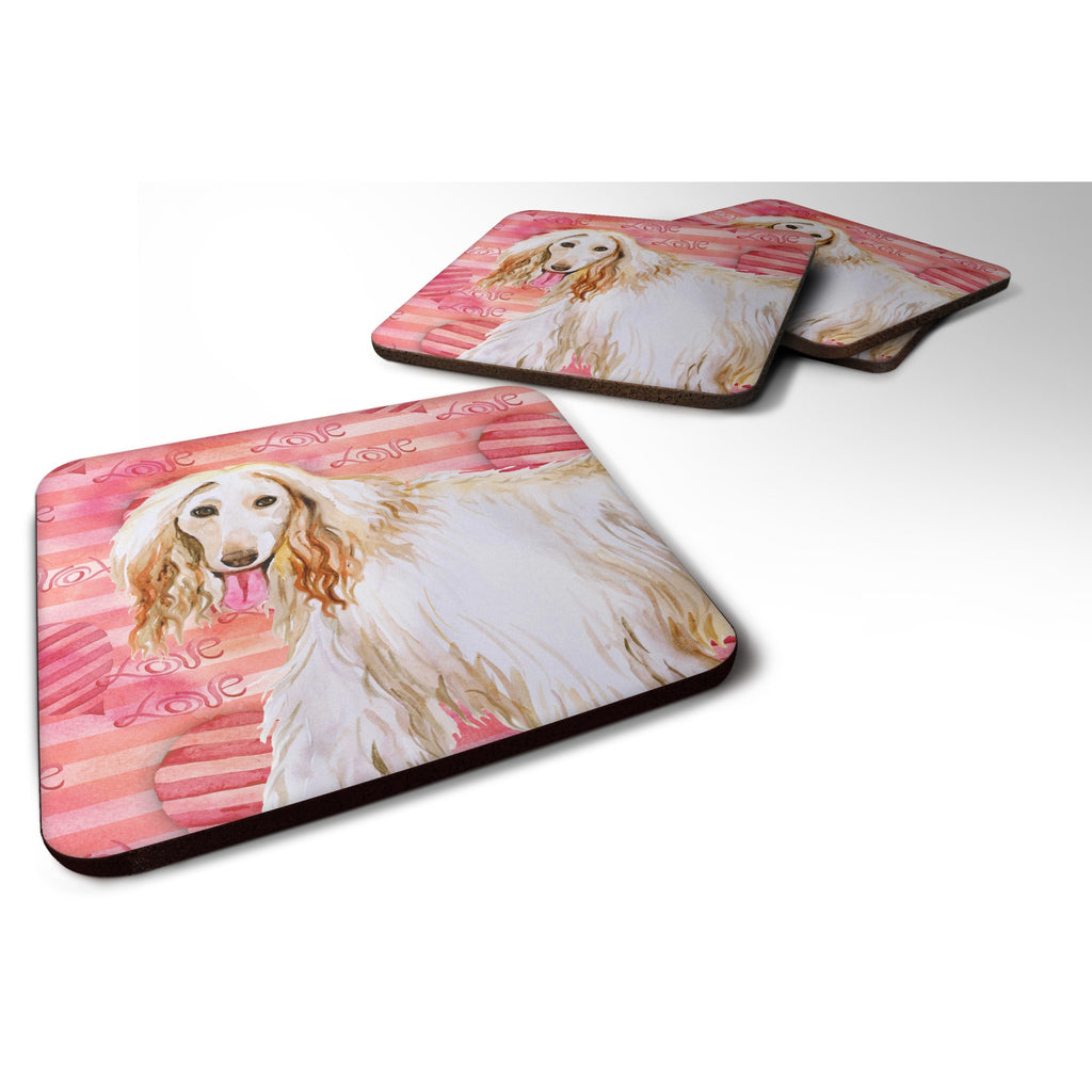 Caroline's Treasures Afghan Hound Love Decorative Coasters