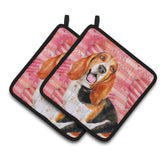 Caroline'S Treasures Basset Hound Decorated Pot Holder, 7.5H X 7.5W, Love Is A Dog