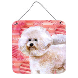Caroline'S Treasures Bichon Frise #2 Metal Print, 6H X 6W, Love Is A Dog