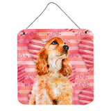 Caroline'S Treasures Cocker Spaniel Metal Print, 6H X 6W, Love Is A Dog