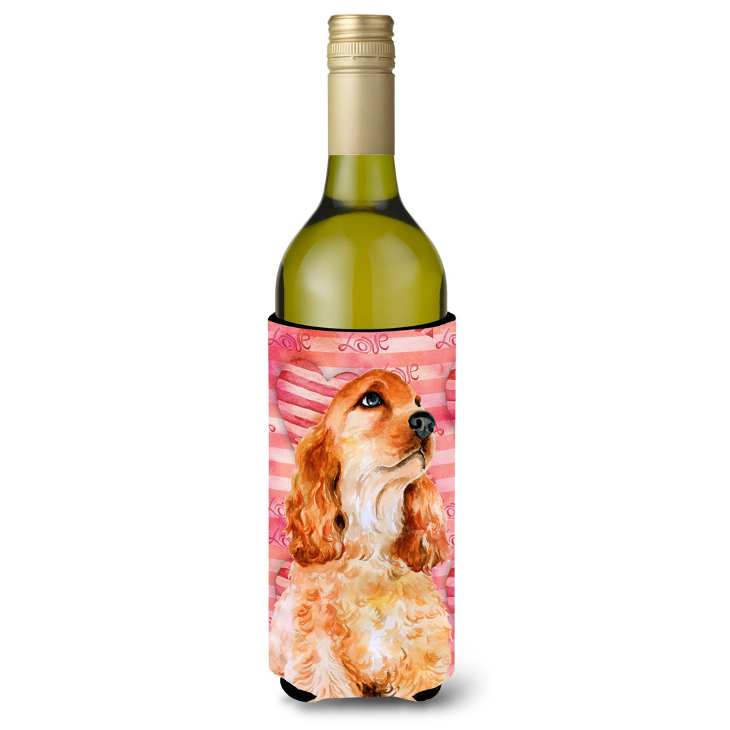 Caroline'S Treasures Cocker Spaniel Love Decorative Bottle Hugger
