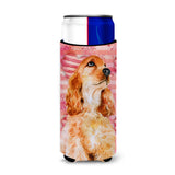 Caroline'S Treasures Cocker Spaniel Love Decorative Can Hugger, Slim, Multicolor