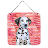 Caroline'S Treasures Dalmatian Puppy Metal Print, 6H X 6W, Love Is A Dog