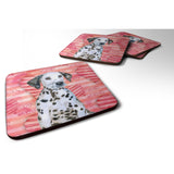Caroline'S Treasures Dalmatian Puppy Love Decorative Coasters, Multicolor