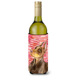 Caroline'S Treasures Doberman Pinscher Love Decorative Bottle Hugger, 750Ml, Multicolor