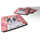 Caroline'S Treasures French Bulldog Black White Love Decorative Coasters, Multicolor