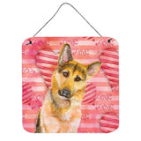 Caroline'S Treasures German Shepherd #2 Metal Print, 6H X 6W, Love Is A Dog