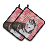 Caroline'S Treasures Siberian Husky #2 Decorated Pot Holder, 7.5H X 7.5W, Love Is A Dog