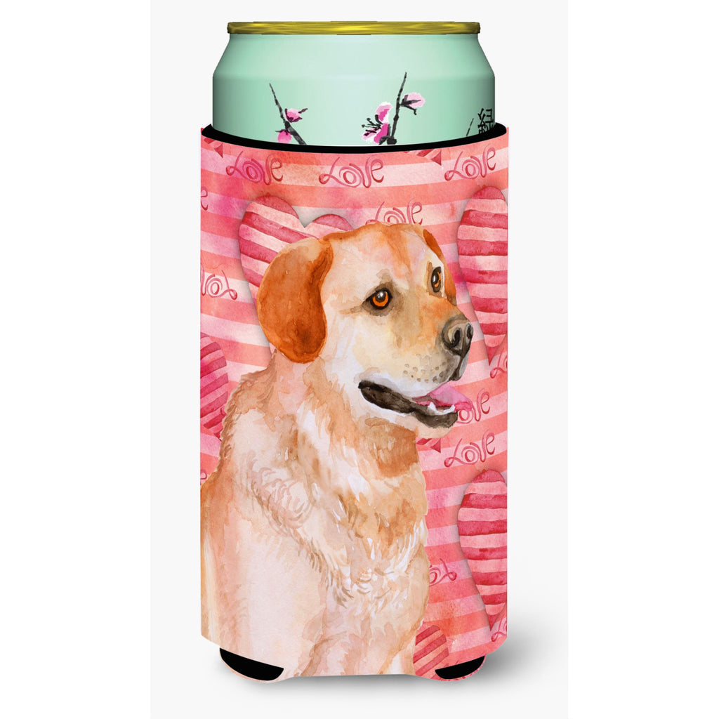 Caroline'S Treasures Labrador Retriever Love Decorative Can Hugger, Tall Boy