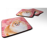 Caroline'S Treasures Pomeranian #2 Love Decorative Coasters, Multicolor