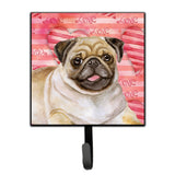 Caroline'S Treasures Fawn Pug Love Wall Hook, Small, Multicolor