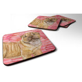 Caroline'S Treasures Shar Pei Puppy Love Decorative Coasters, Multicolor