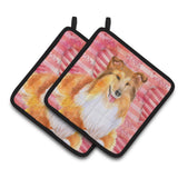 Caroline'S Treasures Sheltie Decorated Pot Holder, 7.5H X 7.5W, Love Is A Dog