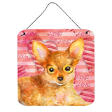 Caroline'S Treasures Toy Terrier Metal Print, 6H X 6W, Love Is A Dog