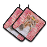 Caroline'S Treasures Yorkshire Terrier #2 Decorated Pot Holder, 7.5H X 7.5W, Love Is A Dog