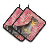 Caroline'S Treasures Miniature Pinscher #2 Decorated Pot Holder, 7.5H X 7.5W, Love Is A Dog
