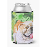 Caroline'S Treasures English Bulldog St Patrick'S Decorative Can Hugger, Multicolor