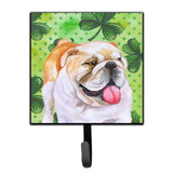Caroline'S Treasures English Bulldog St Patrick'S Wall Hook, Small, Multicolor