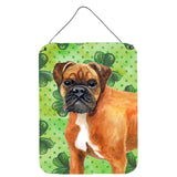 Caroline'S Treasures German Boxer St Patrick'S Metal Print, 16 X 12, Multicolor