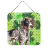 Caroline'S Treasures German Shorthaired Pointer Metal Print, 6H X 6W, St Patrick'S Day