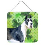 Caroline'S Treasures Harlequin Dane Metal Print, 6H X 6W, St Patrick'S Day