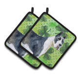 Caroline'S Treasures Harlequin Dane Decorated Pot Holder, 7.5H X 7.5W, St Patrick'S Day