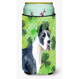 Caroline'S Treasures Harlequin Dane St Patrick'S Decorative Can Hugger, Tall Boy, Multicolor