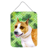 Caroline'S Treasures American Staffordshire St Patrick'S Metal Print, 16 X 12, Multicolor