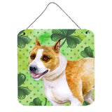 Caroline'S Treasures American Staffordshire Metal Print, 6H X 6W, St Patrick'S Day