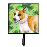 Caroline'S Treasures American Staffordshire St Patrick'S Wall Hook, Small, Multicolor