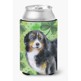 Caroline'S Treasures Bernese Mountain Dog St Patrick'S Decorative Can Hugger, Multicolor