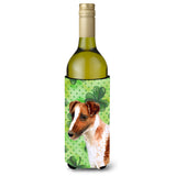 Caroline'S Treasures Smooth Fox Terrier St Patrick'S Decorative Bottle Hugger, 750Ml, Multicolor