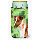 Caroline'S Treasures Smooth Fox Terrier St Patrick'S Decorative Can Hugger, Tall Boy, Multicolor