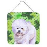 Caroline'S Treasures Bichon Frise Metal Print, 6H X 6W, St Patrick'S Day